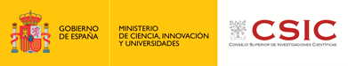 Logo Gobierno de España. Ministerio de Ciencia, Innovación y Universidades. CSIC